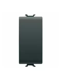 Interruptor Gewiss gw12001, 1 módulo, 1 polo, 16 ejes, negro, serie Chorus gw12001